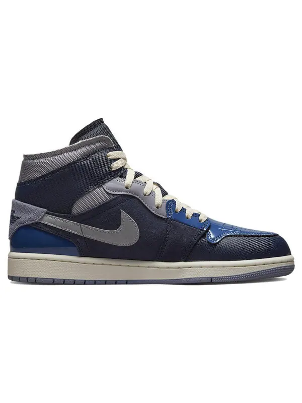 Кроссовки 1 mid se craft 'inside out - obsidian' Air Jordan — изображение 2 из 4, синий//белый
