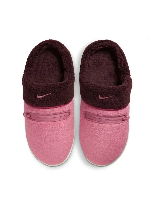 Тапочки burrow se 'desert berry burgundy crush sweet beet' Nike — изображение 3 из 4, бордовый