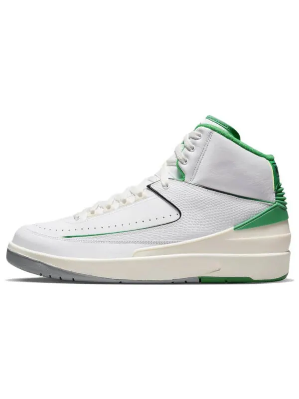 Кроссовки 2 ретро Air Jordan — изображение 2 из 4, белый/зеленый