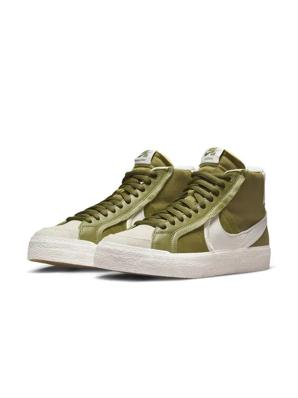 Кроссовки zoom blazer mid premium plus sb Nike — изображение 3 из 4, зеленый/белый