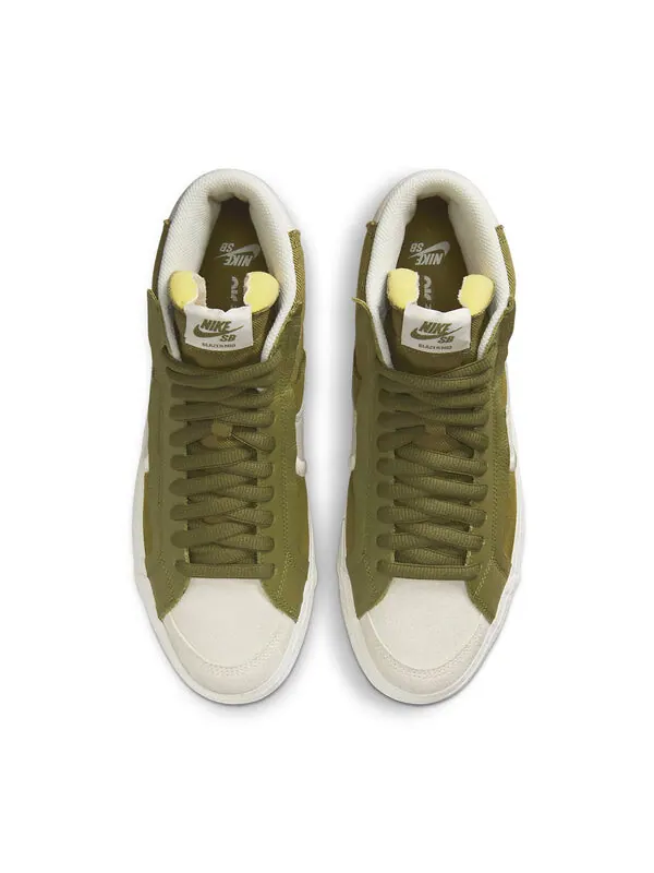 Кроссовки zoom blazer mid premium plus sb Nike — изображение 4 из 4, зеленый/белый