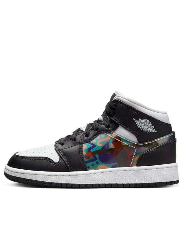 Кроссовки 1 mid 'hologram' Air Jordan — изображение 1 из 4, черный/белый