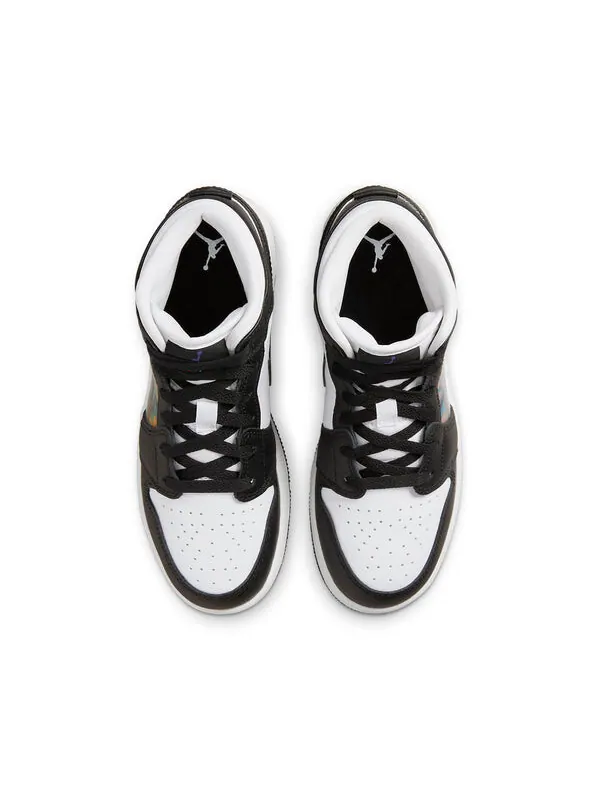 Кроссовки 1 mid 'hologram' Air Jordan — изображение 4 из 4, черный/белый