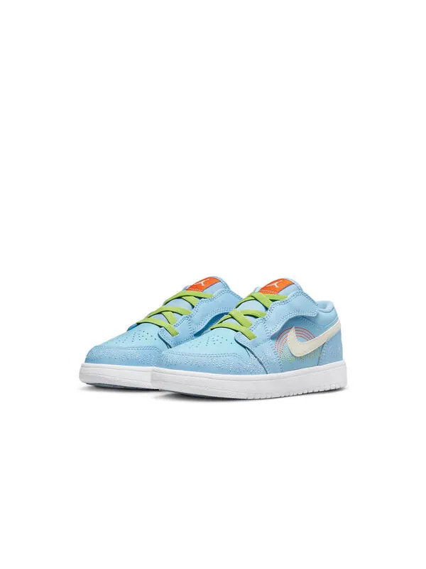 Кроссовки 1 low se 'blue stitch' Air Jordan — изображение 3 из 4, синий