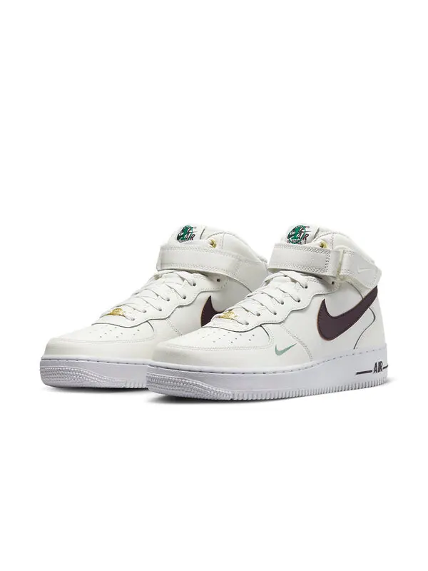 Кроссовки air force 1 mid '07 lv8 '40th anniversary - sail brown basalt' Nike — изображение 3 из 4, белый/коричневый