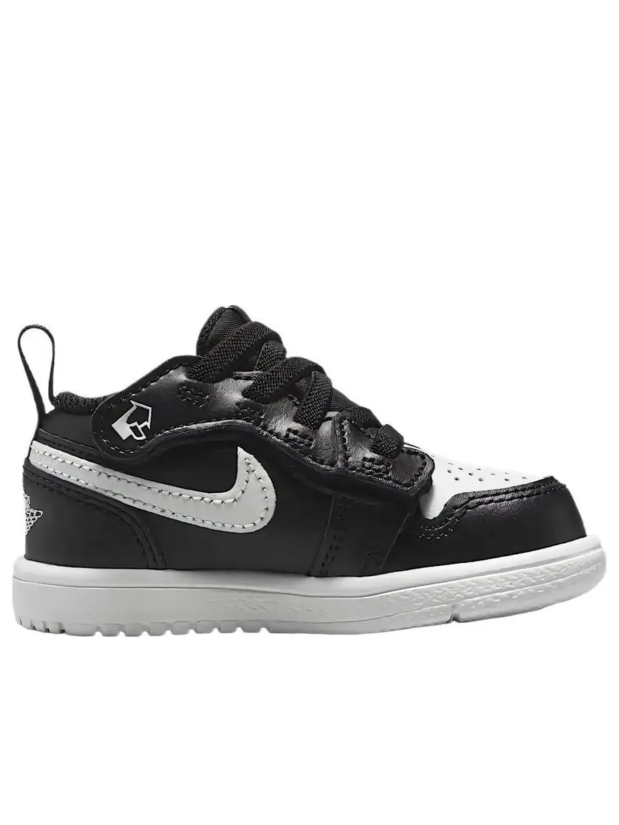 Кроссовки (TD) Air Jordan 1 Low ALT 'Black Summit White' — изображение 2 из 5, белый