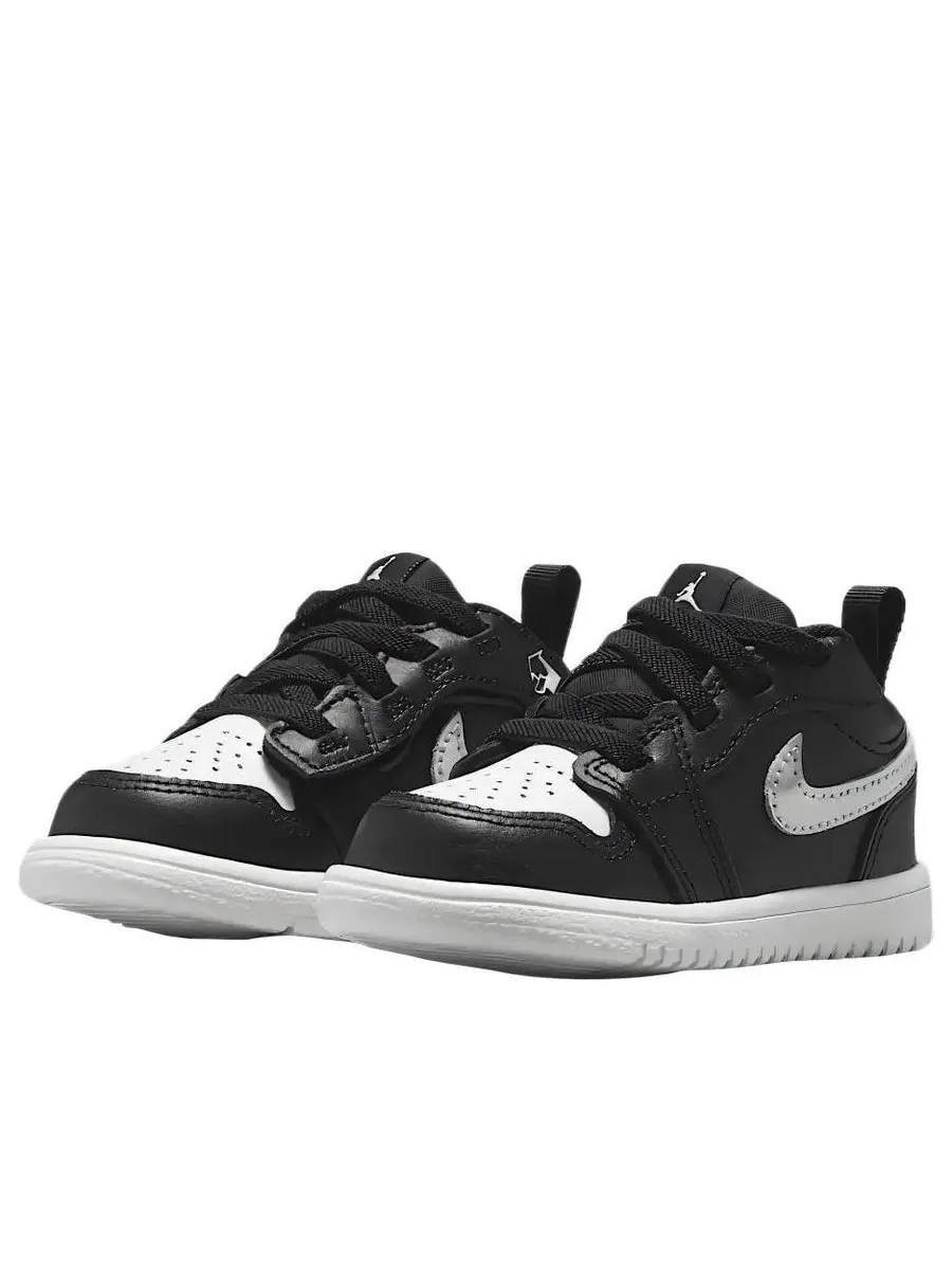 Кроссовки (TD) Air Jordan 1 Low ALT 'Black Summit White' — изображение 3 из 5, белый