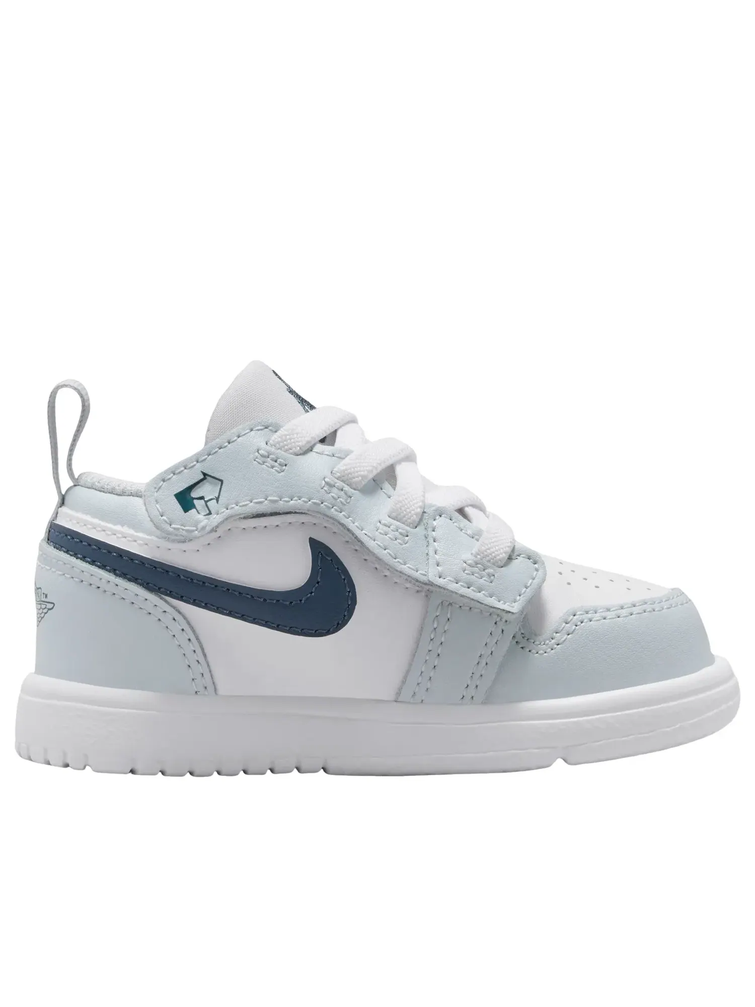 Детские кроссовки с закрытой шнуровкой Air Jordan 1 Low ALT — изображение 2 из 7, белый
