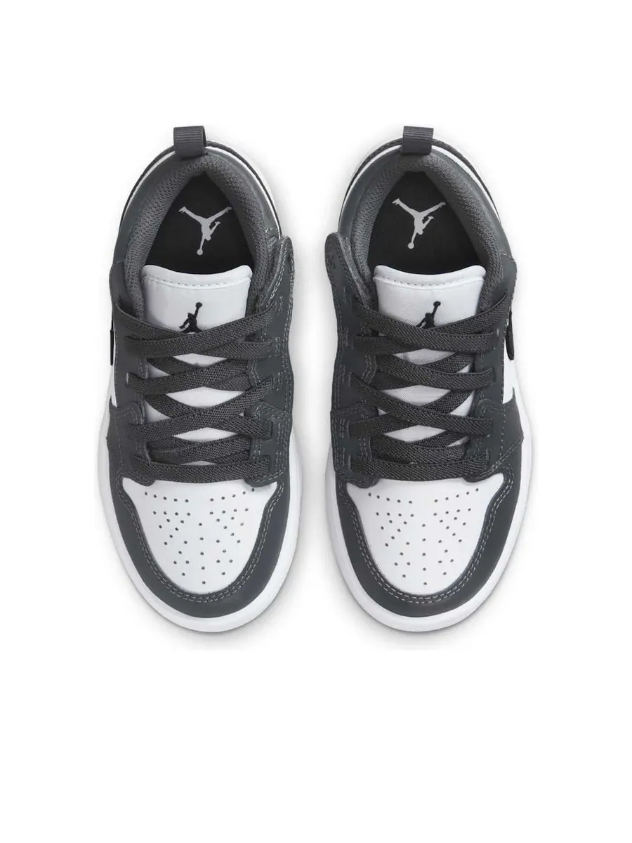 Кроссовки (PS) Air Jordan 1 Low ALT 'White Iron Grey Black' — изображение 4 из 6, белый
