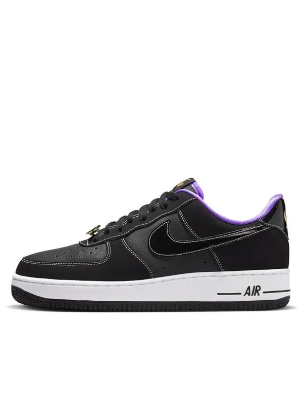 Кроссовки air force 1 low '07 lv8 emb 'world champ - lakers' Nike — изображение 1 из 4, черный/белый/фиолетовый