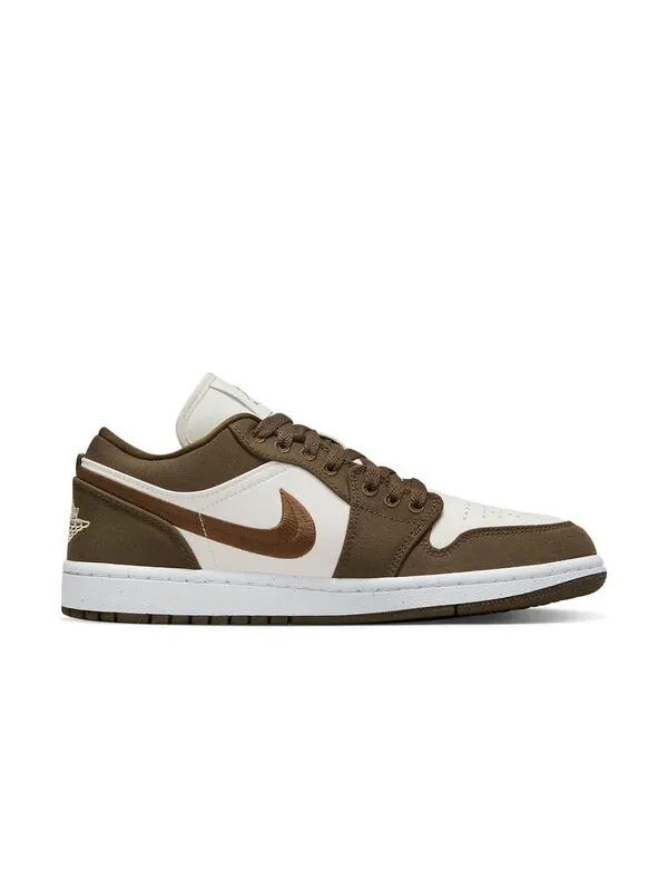Кроссовки 1 low se 'light olive' Air Jordan — изображение 2 из 4, оливковый зеленый/белый
