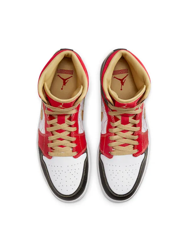 Кроссовки 1 средний se gc Air Jordan — изображение 4 из 4, белый/красный