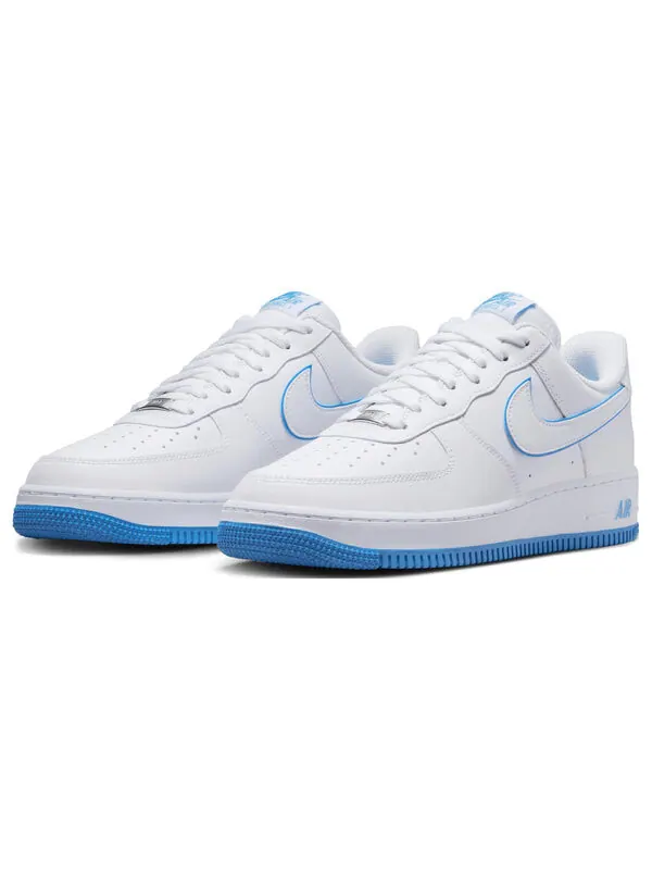 Кроссовки Nike Air Force 1 Low 'White University Blue' — изображение 3 из 4, белый/синий-белый
