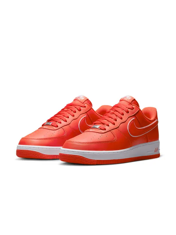 Кроссовки air force 1 '07 'picante red' Nike — изображение 2 из 4, оранжевый/белый
