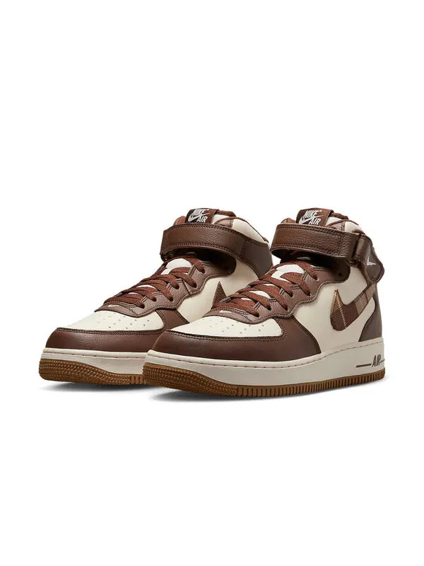 Кроссовки air force 1 mid Nike — изображение 3 из 4, коричневый/кремовый