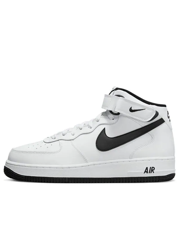Кроссовки air force 1 mid '07 'white black' Nike — изображение 1 из 4, белый/черный