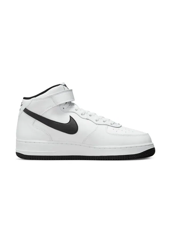 Кроссовки air force 1 mid '07 'white black' Nike — изображение 2 из 4, белый/черный