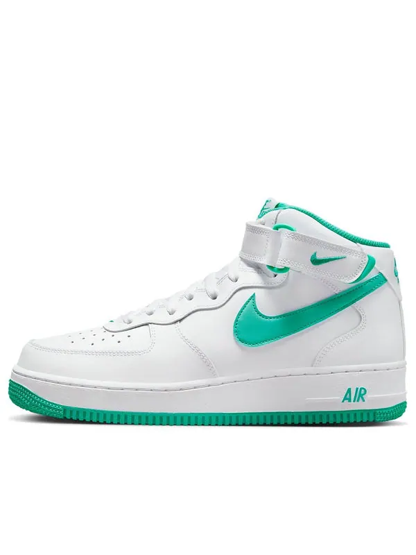 Кроссовки air force 1 mid 'white/clear jade' Nike — изображение 1 из 4, белый/прозрачный