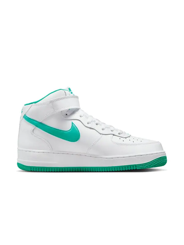 Кроссовки air force 1 mid 'white/clear jade' Nike — изображение 2 из 4, белый/прозрачный