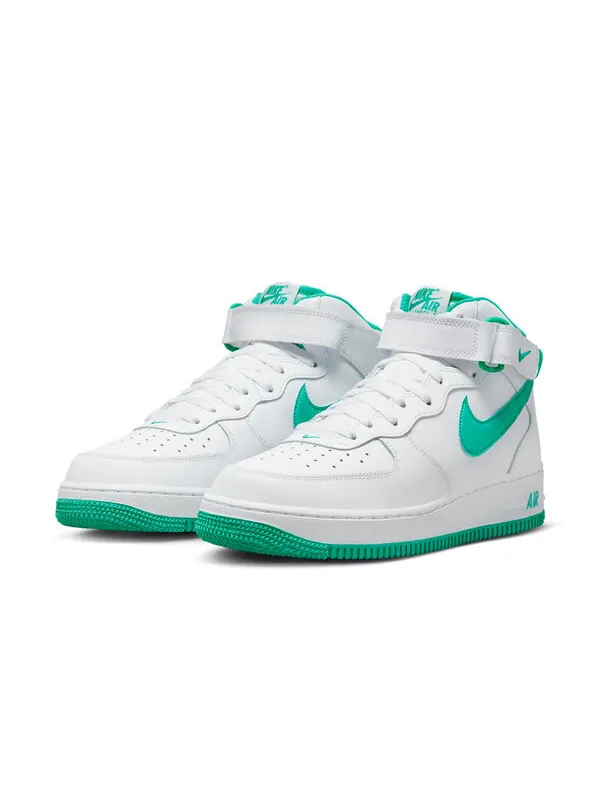 Кроссовки air force 1 mid 'white/clear jade' Nike — изображение 3 из 4, белый/прозрачный
