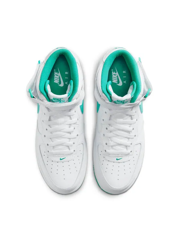 Кроссовки air force 1 mid 'white/clear jade' Nike — изображение 4 из 4, белый/прозрачный