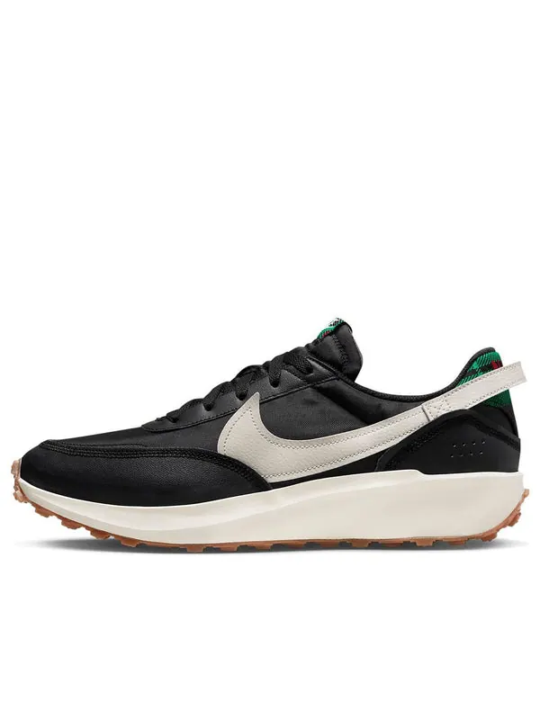 Кроссовки waffle debut premium 'tartan plaid' Nike — изображение 1 из 4, черный/белый/зеленый