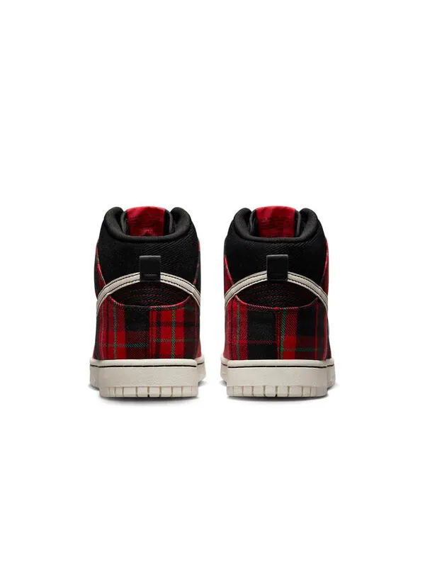 Кроссовки dunk high se 'tartan plaid' Nike — изображение 3 из 4, черный/красный