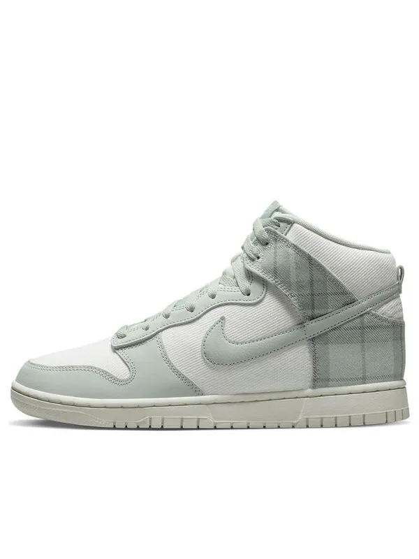 Кроссовки dunk high se 'mint plaid' Nike — изображение 1 из 4, зеленый/белый