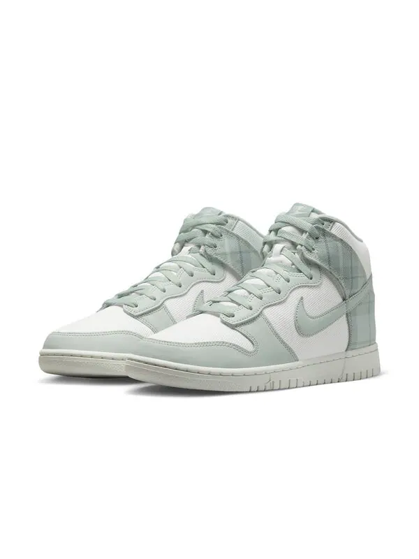 Кроссовки dunk high se 'mint plaid' Nike — изображение 3 из 4, зеленый/белый