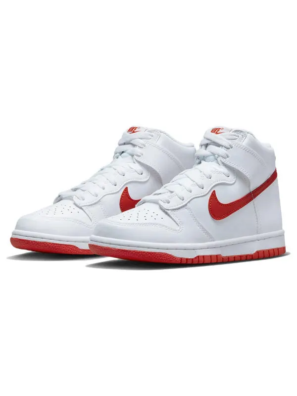 Кроссовки dunk high 'white picante red' Nike — изображение 3 из 4, белый/красный