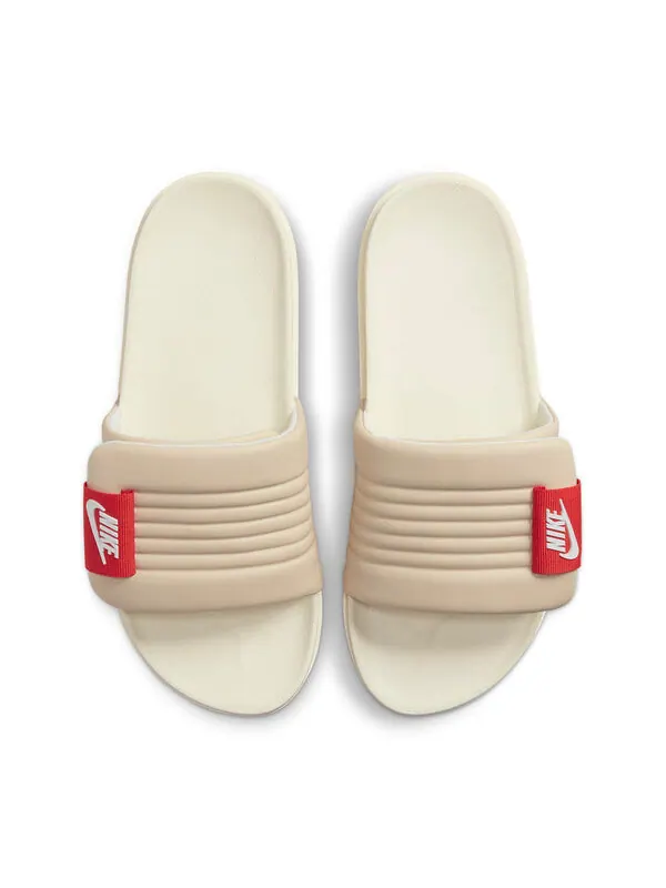 Тапочки offcourt adjust slide 'sanddrift picante red' Nike — изображение 4 из 4, бежевый