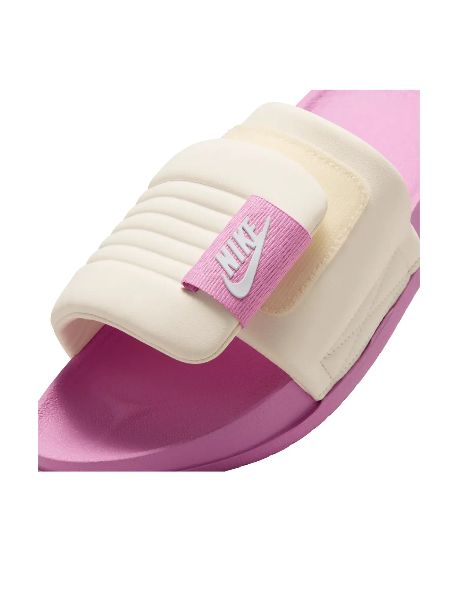 Женские шлепанцы с открытым носком Offcourt Adjust Light Magenta Chalk Nike — изображение 5 из 6, розовый