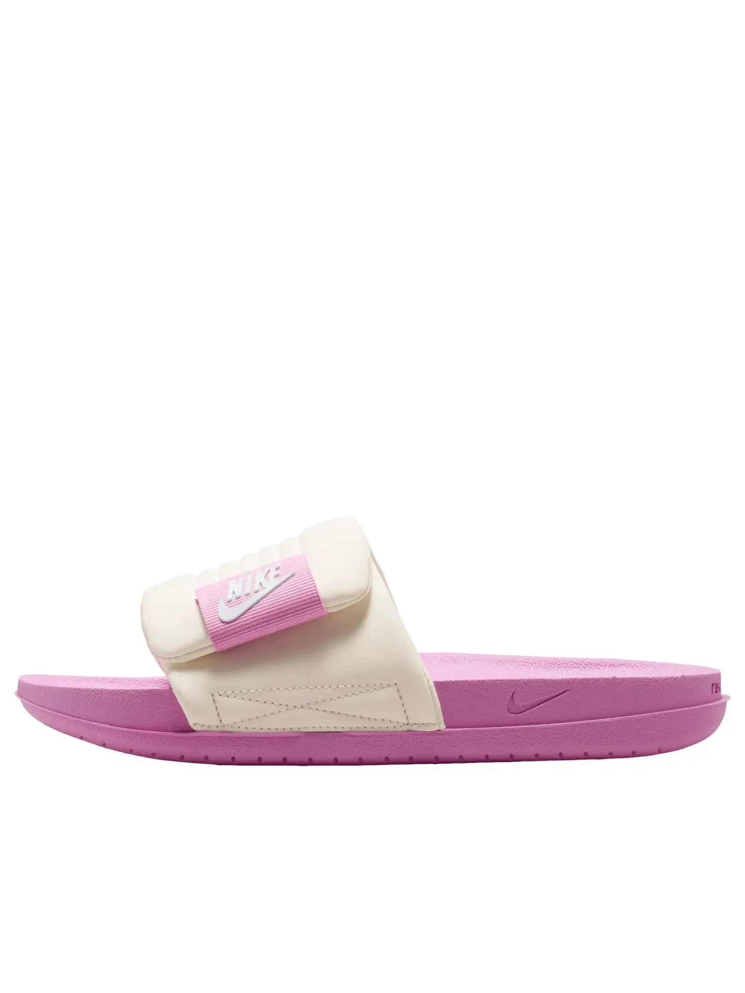 Женские шлепанцы с открытым носком Offcourt Adjust Light Magenta Chalk Nike — изображение 6 из 6, розовый