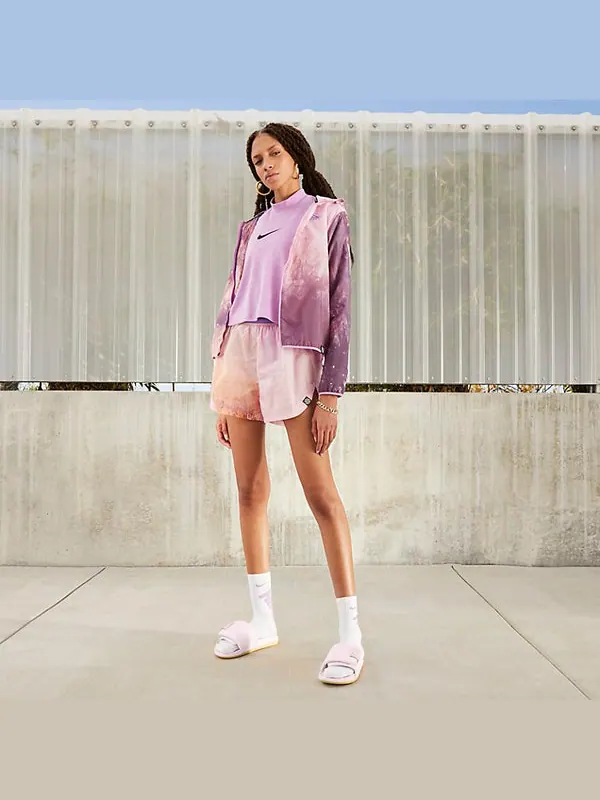 Тапочки offcourt adjust slide 'pearl pink' Nike — изображение 4 из 4, розовый/-розовый
