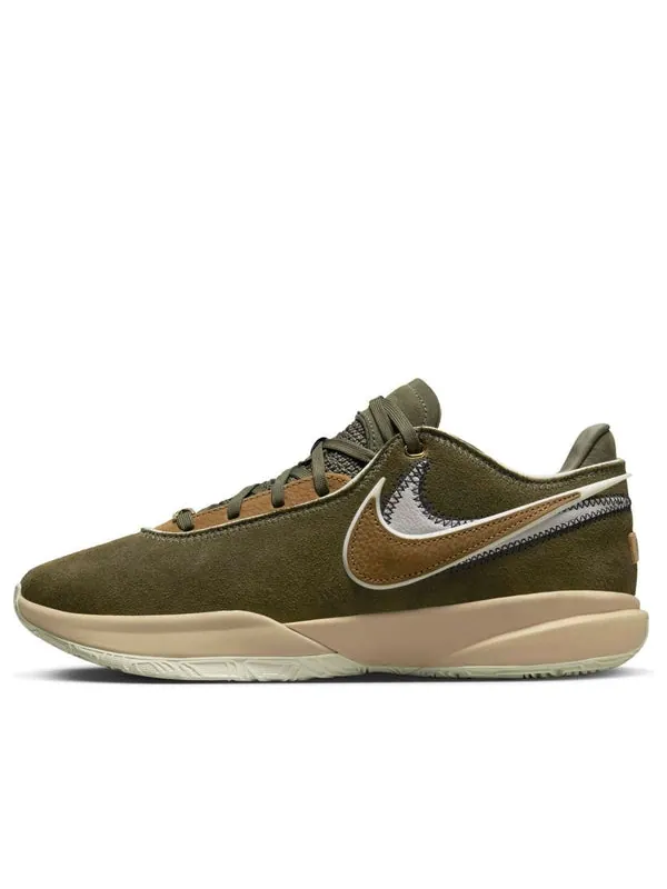 Кроссовки lebron 20 'olive green' Nike — изображение 1 из 4, темный зеленый