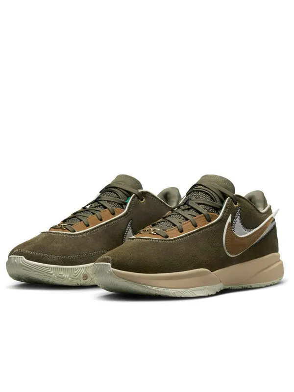 Кроссовки lebron 20 'olive green' Nike — изображение 3 из 4, темный зеленый