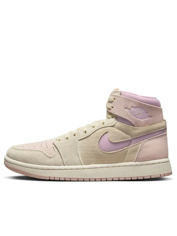 Кроссовки 1 high zoom air cmft 2 'muslin plum chalk' Air Jordan — изображение 1 из 4, бежевый