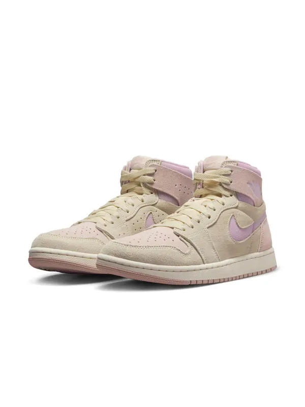 Кроссовки 1 high zoom air cmft 2 'muslin plum chalk' Air Jordan — изображение 3 из 4, бежевый