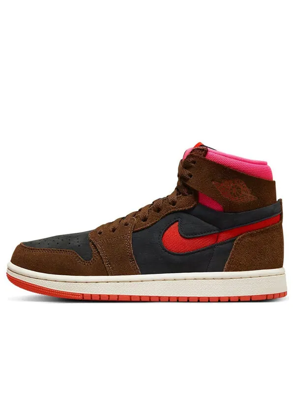 Кроссовки 1 high zoom comfort 2 'cacao wow picante red' Air Jordan — изображение 1 из 4, красный/черный/розовый