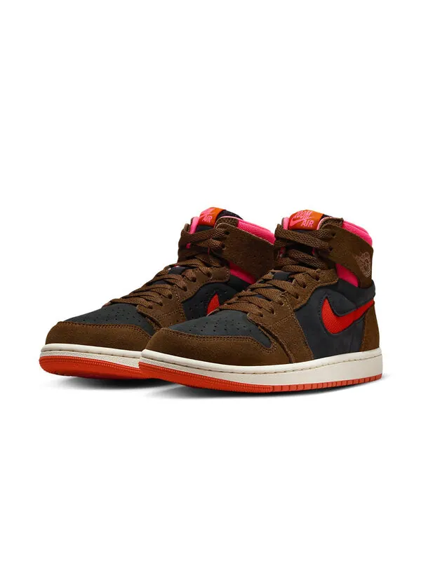Кроссовки 1 high zoom comfort 2 'cacao wow picante red' Air Jordan — изображение 3 из 4, красный/черный/розовый