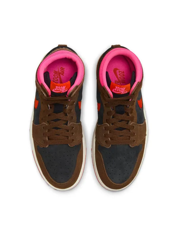 Кроссовки 1 high zoom comfort 2 'cacao wow picante red' Air Jordan — изображение 4 из 4, красный/черный/розовый