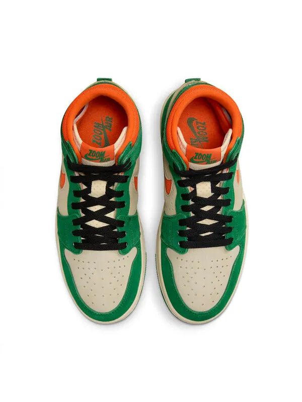 Кроссовки 1 высокие зум см фут 2 Air Jordan — изображение 3 из 4, зеленый, белый