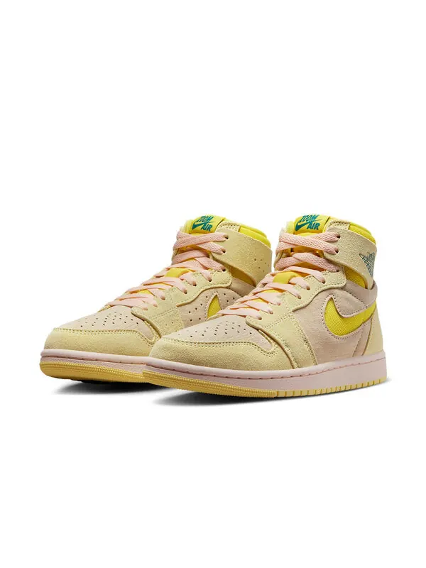 Кроссовки 1 высокие зум см фут 2 Air Jordan — изображение 2 из 4, жёлто-серый
