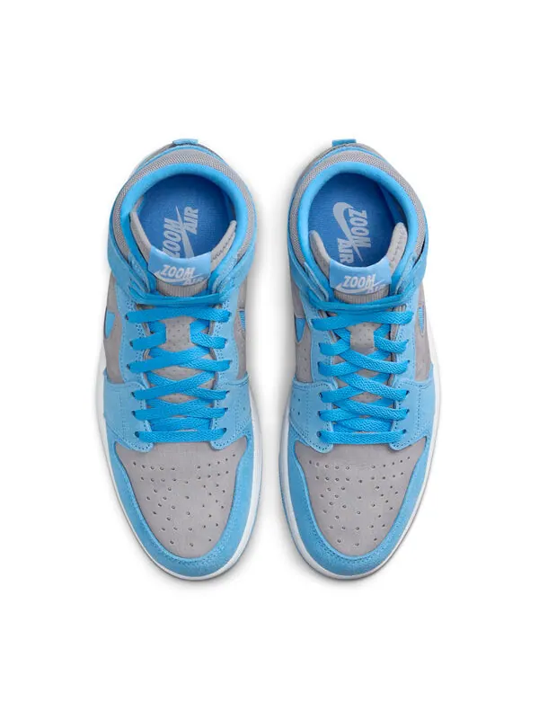 Кроссовки 1 высокие zoom комфорт 2 Air Jordan — изображение 4 из 4, серый/синий/белый