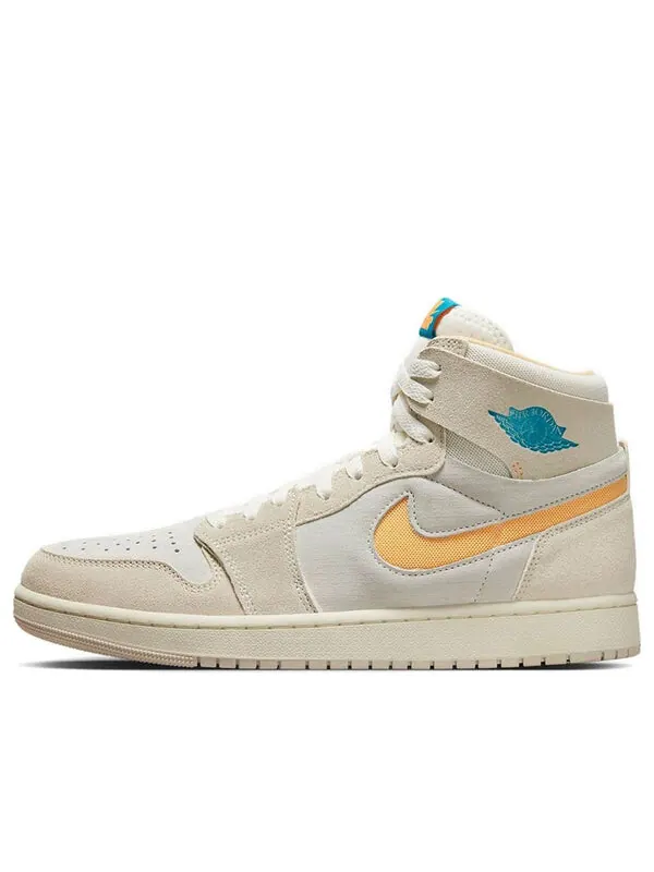 Кроссовки 1 zoom air cmft 2 'light orewood brown citrus aquatone' Air Jordan — изображение 1 из 4, золотистый