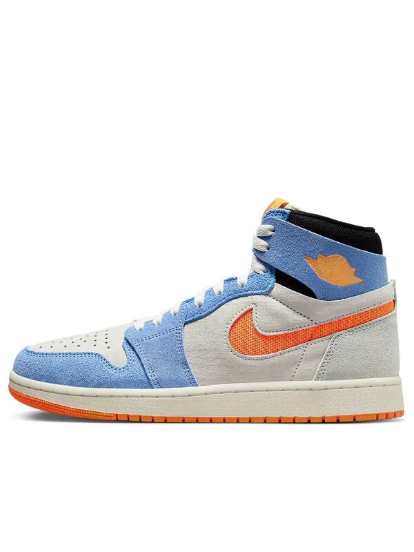 Кроссовки 1 высокие зум см фут 2 Air Jordan — изображение 1 из 4, синий/оранжевый