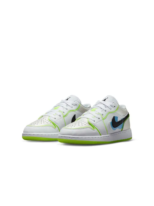 Кроссовки 1 низкие Air Jordan — изображение 3 из 4, белый/платиновый//черный