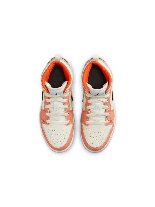 Кроссовки 1 средний размер Air Jordan — изображение 4 из 4, оранжевый//белый/черный