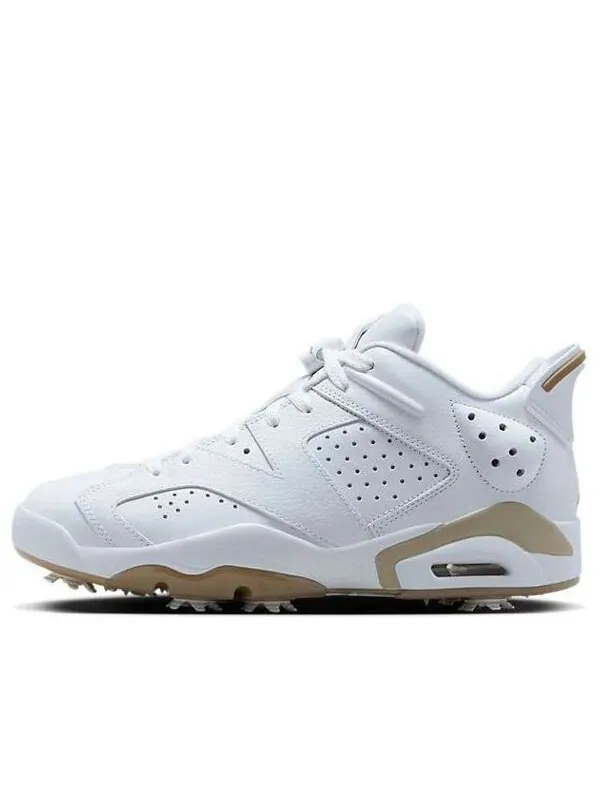 Кроссовки Air Jordan 6 Retro Low Golf 'White Khaki' — изображение 1 из 4, белый/хаки