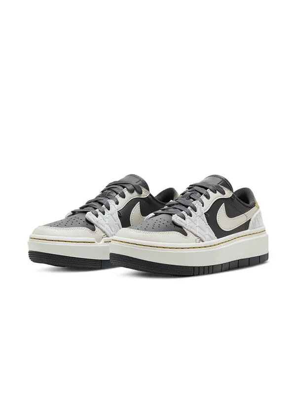 Кроссовки 1 elevate low se 'removable beads' Air Jordan — изображение 3 из 4, светлый//серый